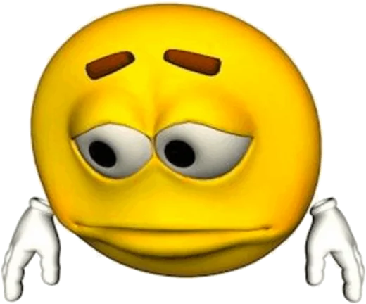 Emoji triste mirando la lista